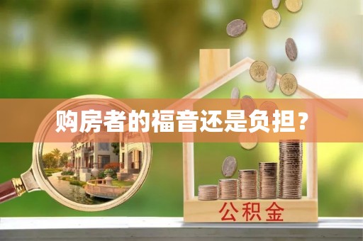 东宝购房者的福音还是负担？