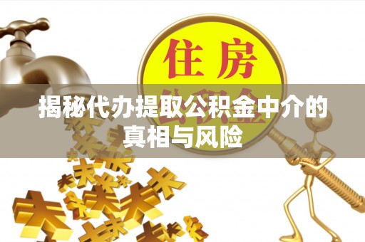 东宝揭秘代办提取公积金中介的真相与风险