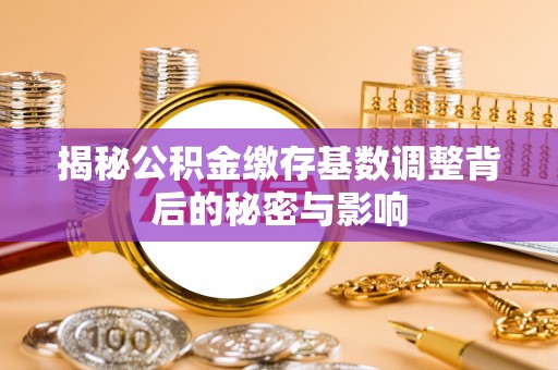 东宝揭秘公积金缴存基数调整背后的秘密与影响