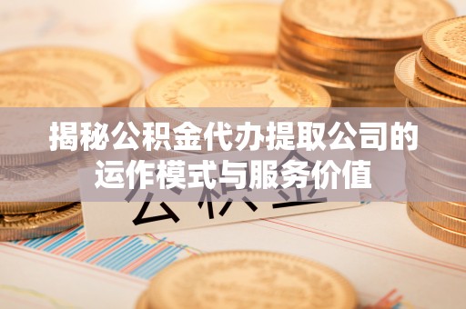 东宝揭秘公积金代办提取公司的运作模式与服务价值
