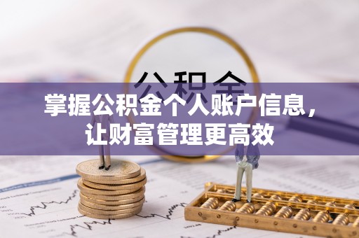 东宝掌握公积金个人账户信息，让财富管理更高效