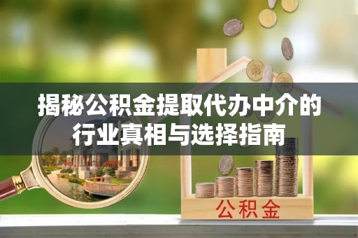 东宝揭秘公积金提取代办中介的行业真相与选择指南