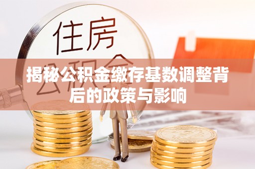 东宝揭秘公积金缴存基数调整背后的政策与影响