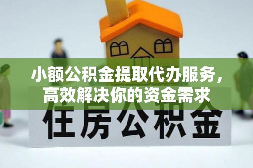 东宝小额公积金提取代办服务，高效解决你的资金需求