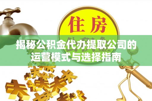 东宝揭秘公积金代办提取公司的运营模式与选择指南