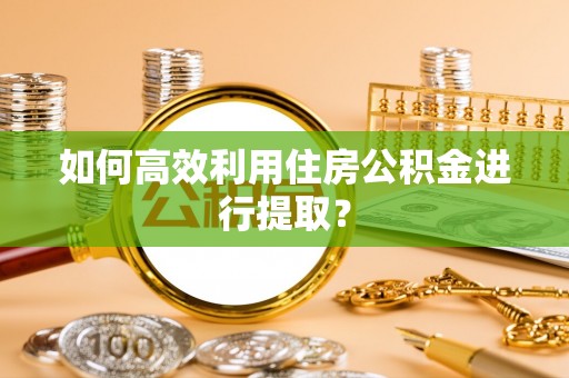 东宝如何高效利用住房公积金进行提取？